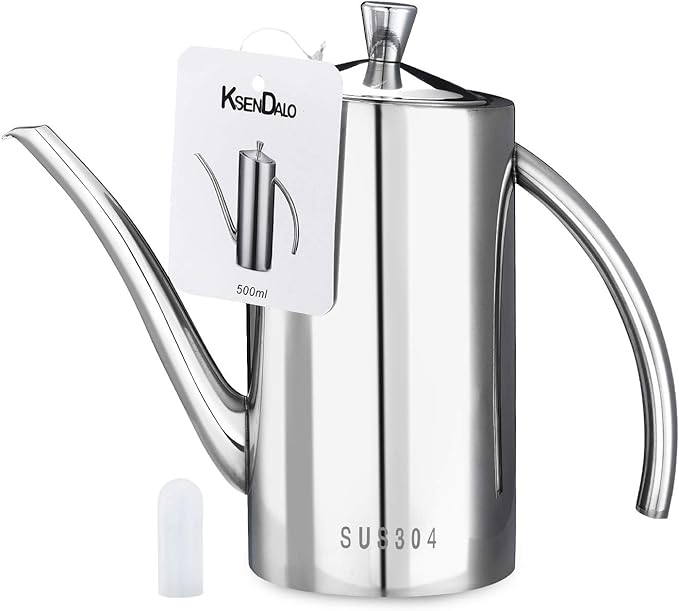 KSENDALO Premium SUS304 Stainless Steel Olive Oil Bottle Dispenser & Kitchen by KSENDALO