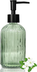 14 Oz Black Pump Glass Soap Dispenser, by Guokanfly