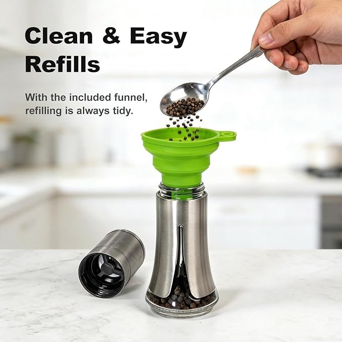 Aelga Salt and Pepper Grinder Set - Image 4