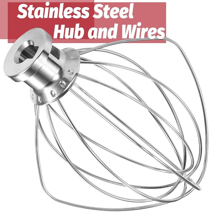 K45WW Dishwasher Safe Whisk Attachment Fits 4.5 Quart and 5 QT KitchenAid - Image 4