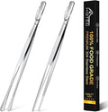 HOTEC Kitchen Tweezers Tongs Stainless Steel Professional Chef Tweezers by Hotec