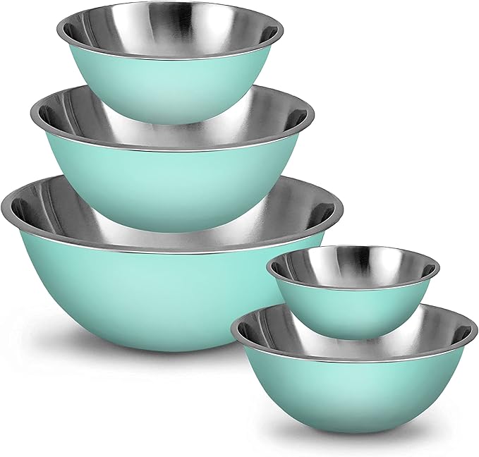 WHYSKO Meal Prep Stainless Steel Mixing Bowls Set, Refrigerator, and Kitchen by WHYSKO