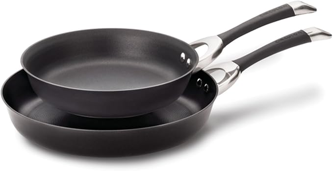 Circulon Symmetry Hard Anodized Nonstick Induction Frying Pan Twin Pack by Circulon
