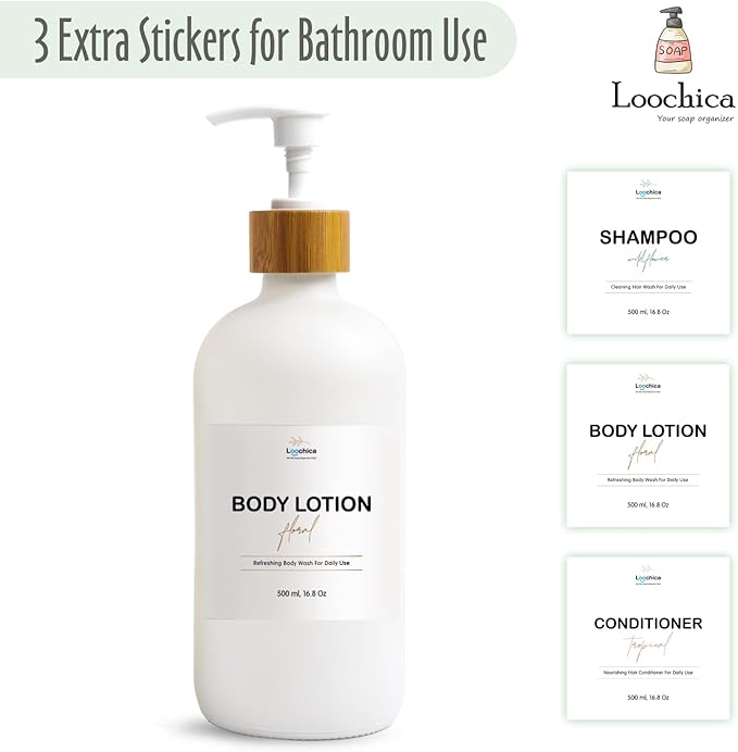 LOOCHICA Dish White Glass Soap Dispenser - Image 8