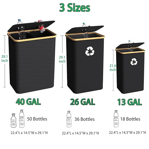 Recycling Bin Kitchen Indoor Home 40 Gallon 156L Recycle Bin - Image 3