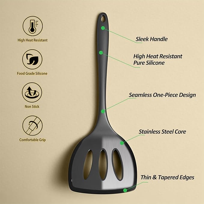 Silicone Pancake Spatula Turner - Image 2
