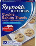 Reynolds Kitchens Cookie Baking Sheets, Pre-Cut Baking Parchment Paper Sheets by ReynoldsConsumerProducts