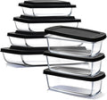 EATEX 7-Pack Glass Food Storage Containers by Eatex