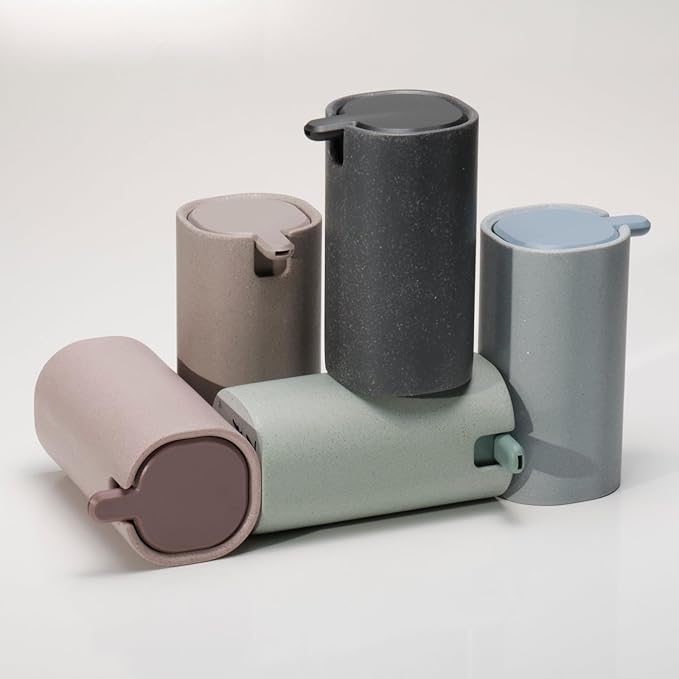 LINE+ARC Modern Easy-to-Press Soap Dispenser. No-Rust Cute Bathroom Green - Image 9