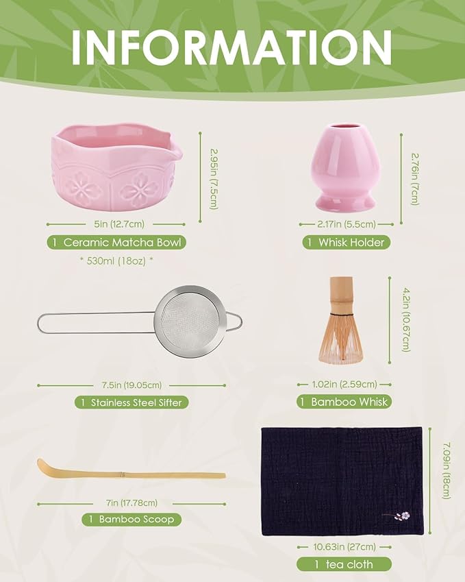 Matcha Whisk Set, Ceramic Matcha Set Includes Bowl - Image 6