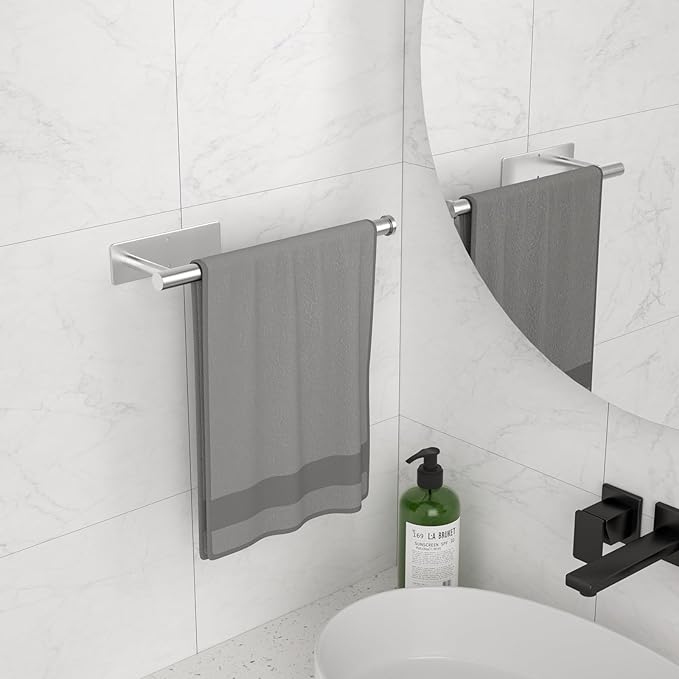 Paper Towel Holder Under Cabinet, Self-Adhesive, No Drilling, Stainless Steel - Image 7