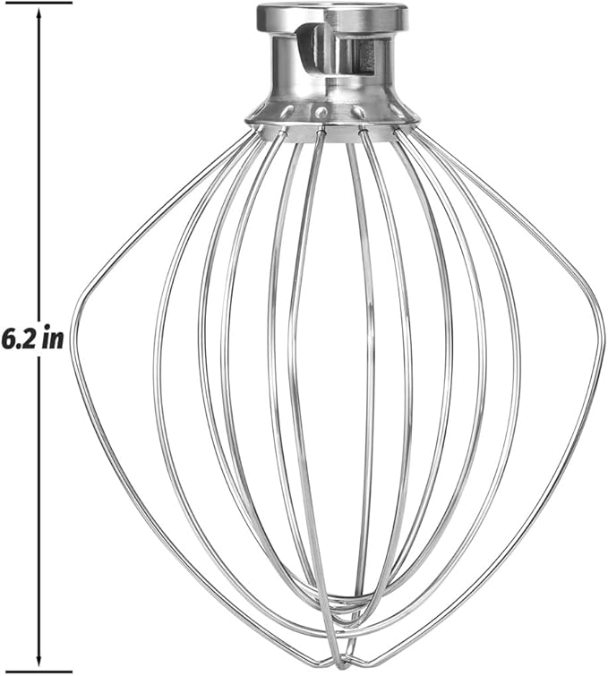 K45WW Dishwasher Safe Whisk Attachment Fits 4.5 Quart and 5 QT KitchenAid - Image 6