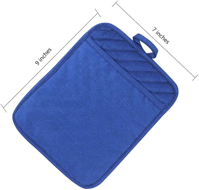 Anyi Pot Holders for Kitchen Heat Resistant, Cotton Hot Pads for Counter Table - Image 7