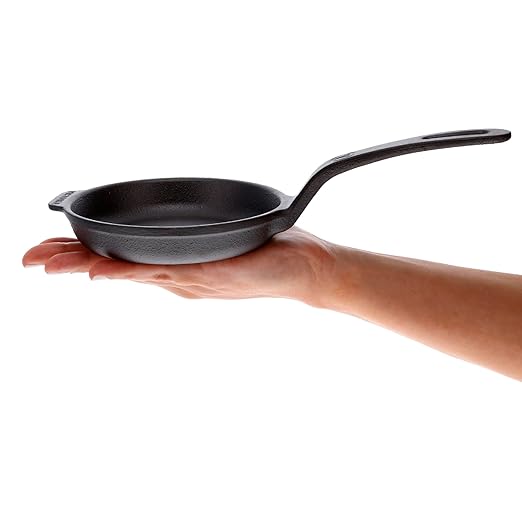 Victoria 4-Inch Cast Iron Skillet, Pre-Seasoned Cast Iron Frying Pan by VictoriaCastIron