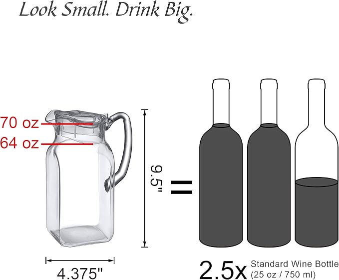 Amazing Abby - Quadly - Plastic Pitcher, Fridge Jug, Shatter-Proof, and More - Image 4