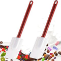 Commercial Rubber Spatula Set of 2, High Heat Resistant Silicone Scrapers 16 by masteymoh