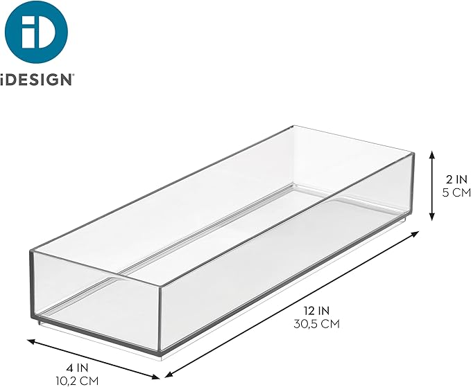 iDesign Clarity Drawer, Kitchen and Bathroom Organization Silverware, Large-Set - Image 3
