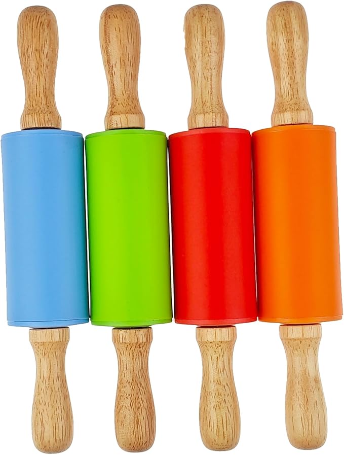 8 Pack Small Rolling Pin for Kids, Kids Rolling Pin for Home Kitchen - Image 6