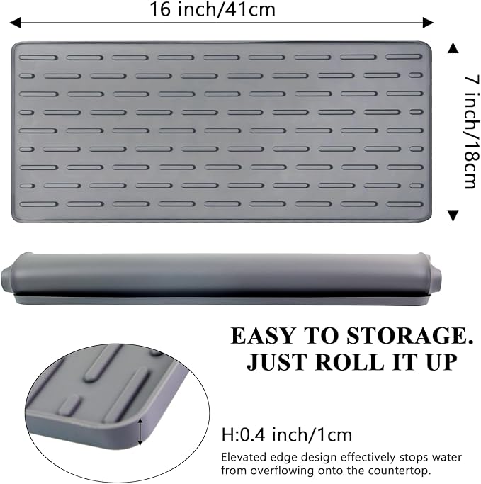 Silicone Coffee Mat, Eco-friendly, Hygienic Drying Pad, Leak-Proof and Non-Slip - Image 2