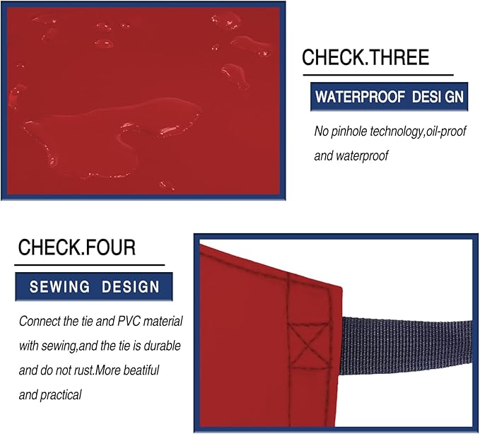 Homsolver Heavy Duty Vinyl Waterproof Apron - Image 5