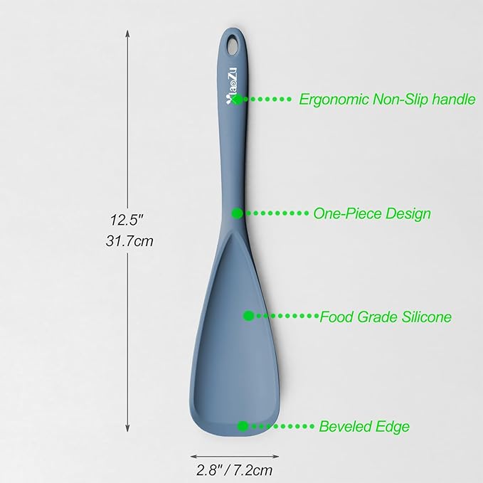 Silicone Spatula Spoon, Seamless Design, Safe - Image 2