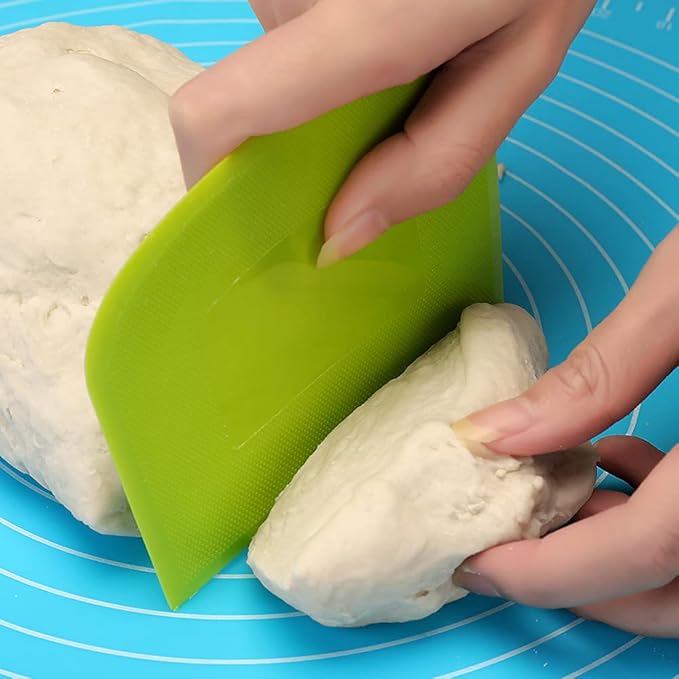 Suanyok Dough Scraper Bowl Scraper Bread Cream Cake Pizza Cutter Bench Scraper- - Image 2