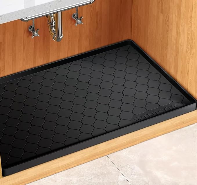 Winisok Silicone Under Sink Mat 28" x 19", kitchen Essentials and Gadgets by Winisok