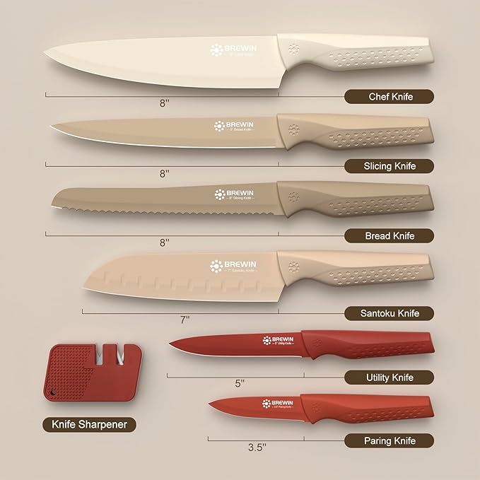 Brewin Knife set, 13 Pieces Kitchen Knives Set - Image 5