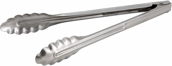 Winco Stainless Steel, Coiled Spring Utility Tong Heavyweight - Image 2