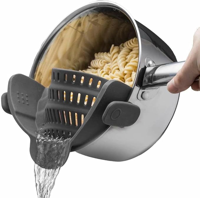 Silicone Pot Strainer, Emptycolor Adjustable Clip On Strainer by Unknown