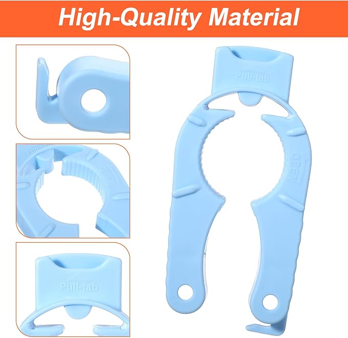 6 Pcs Water Bottle Opener Plastic Bottle Cap Opener Multi-Purpose Orange Soda - Image 3