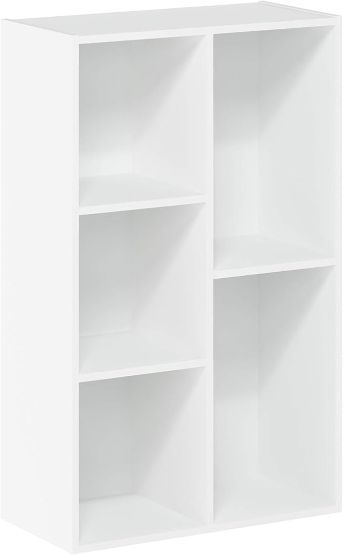 Furinno LUDER Book Shelf, 5-Cube Bookshelf, Reversible Bookcase, 9.4 x 19.5 x - Image 7