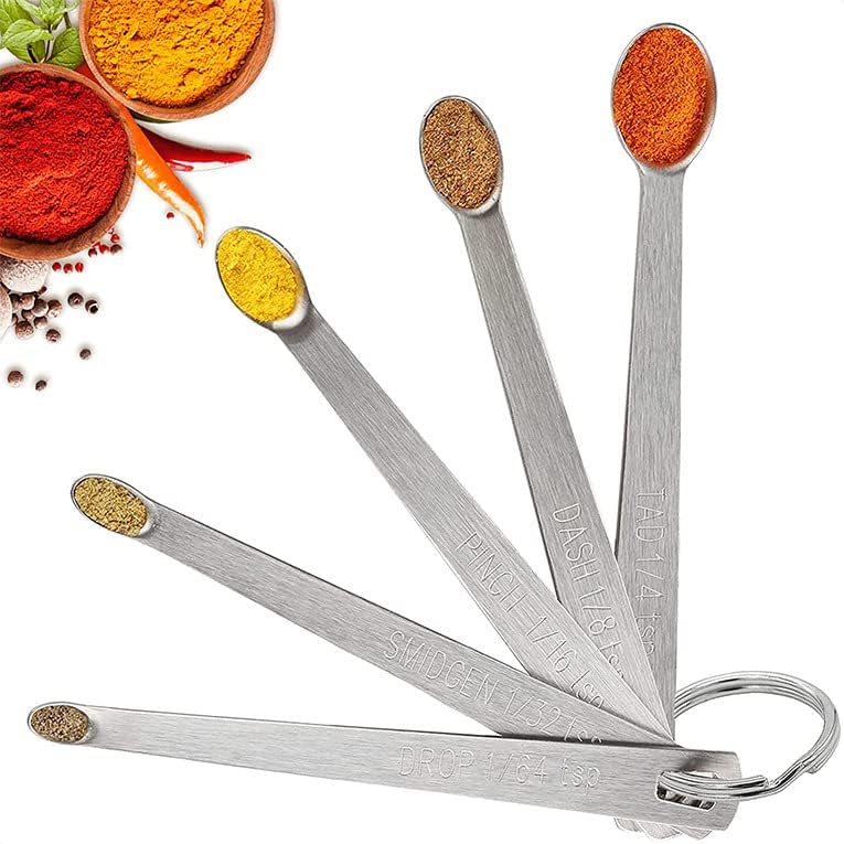 15-Pc Stackable Measuring Cups and Mini Spoons Set with Lid