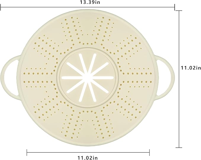 Silicone Splatter Screen for Frying Pans, Oil Splash Guard Cover - Image 2