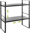Across-Star Expandable Cabinet Shelf Organizer Rack, Stackable Kitchen Counter by Acorss-Star
