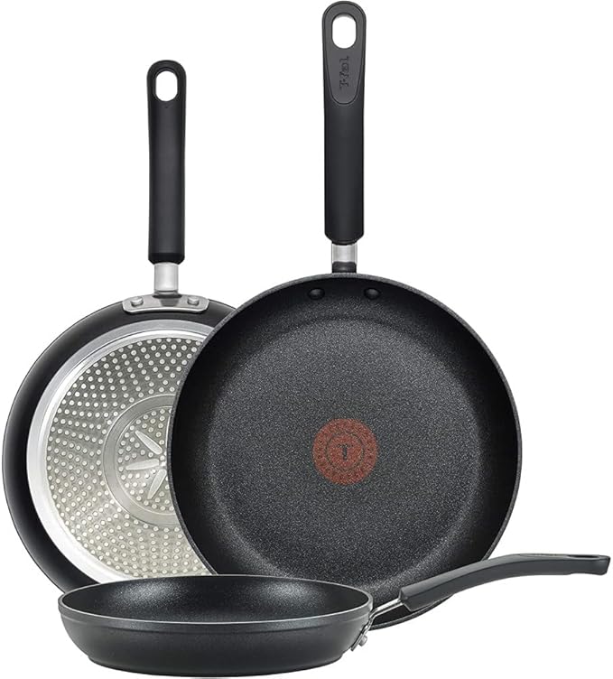 T-Fal Experience Non Stick Fry Pan Set 3 Piece, 12 Inch Induction Oven Broiler by T-falbrand