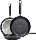 T-Fal Experience Non Stick Fry Pan Set 3 Piece, 12 Inch Induction Oven Broiler by T-falbrand