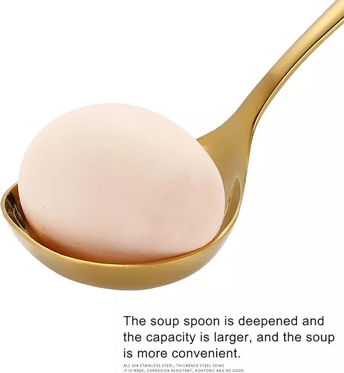 Comicfs 4 Pack Small Soup Ladles, Sauce ladles, SUS 304 Stainless Steel Small - Image 3