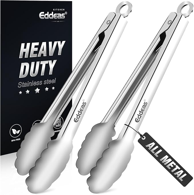 Eddeas 2PCS 9inch Tongs for Cooking by Eddeas