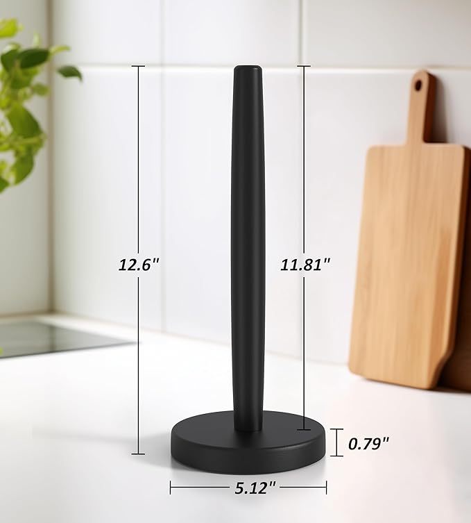 KitchLife Wooden Paper Towel Holder Countertop - Image 2