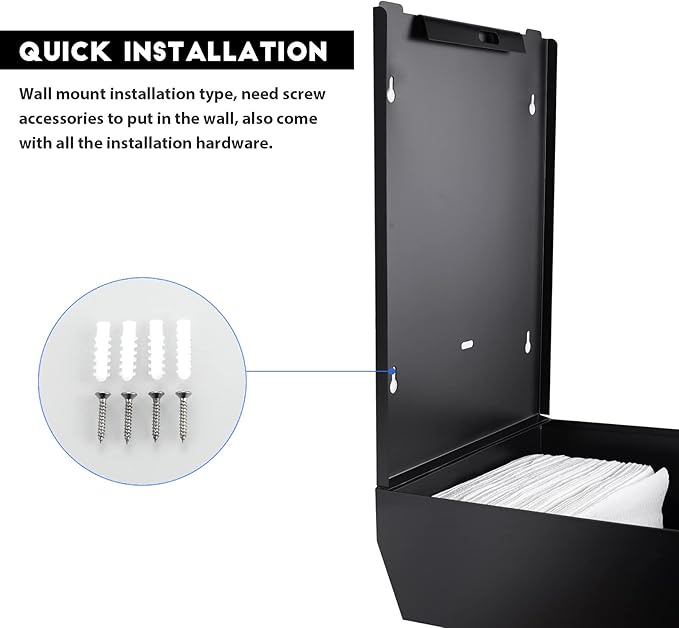 Paper Towel Dispenser Wall Mount Commercial c fold Multifold Trifold, Touchless - Image 4