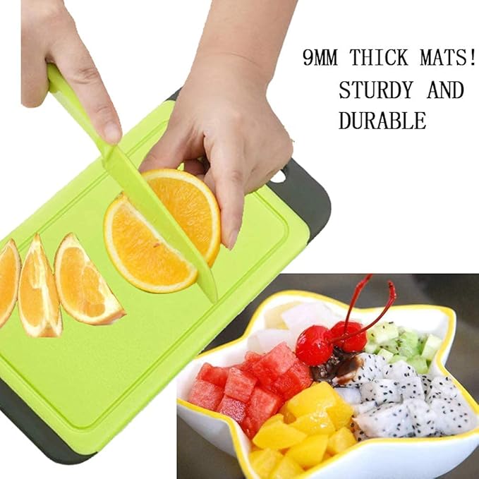 Mini Kitchen Cutting Board Mats, BPA Free, Dishwasher Safe, Juice Grooves - Image 5