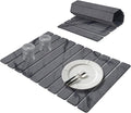 Large Stone Dish Drying Mats for Kitchen Counter, Quick Dry Collapsible Dish by Lprmnnc