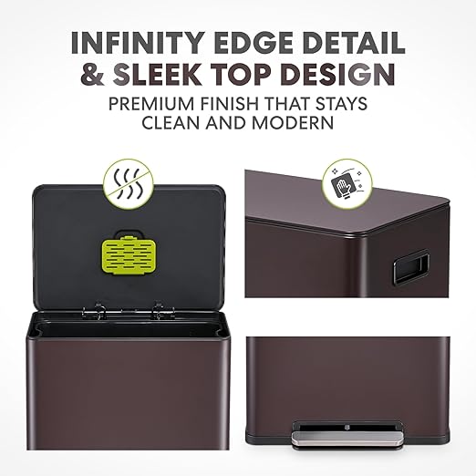 SIMPLI-Magic Infinity Edge 60L / 16 Gallon Kitchen Trash Can - Image 3