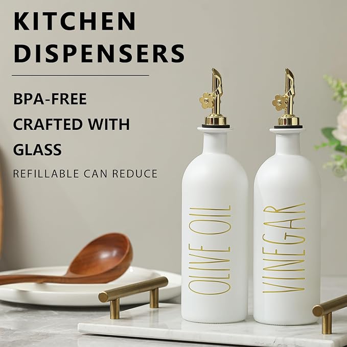 HOMCDALY 16oz Olive Oil Dispenser Bottles - Image 2