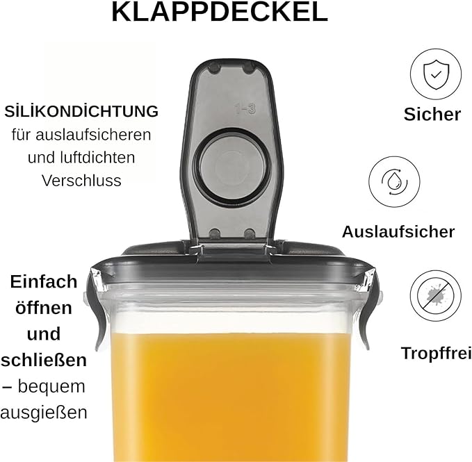 LocknLock Aqua Fridge Door Water Jug | Clear Pitcher | BPA Free Plastic Pitcher - Image 2