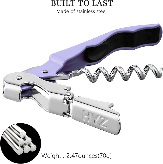 HYZ 2-Pack Wine Opener Waiter Corkscrew, Professional Wine Key - Image 5