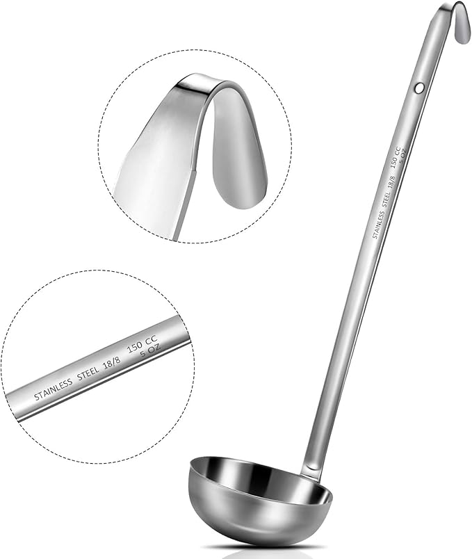 meekoo Stainless Steel Ladle Soup Handle Ladle - Image 3