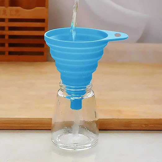 Funnels for Kitchen Use, Food Grade Silicone Collapsible Kitchen Funnel - Image 4