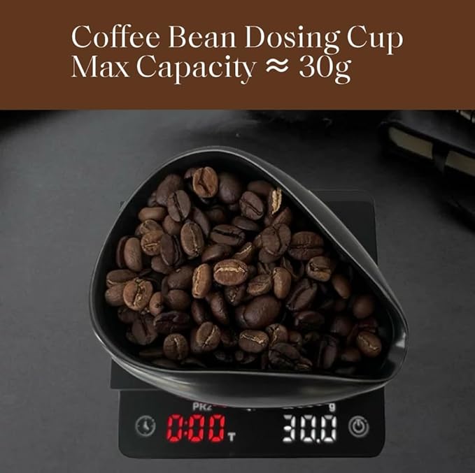 Coffee Bean Dosing Cup and Spray Bottle Set, Ceramic Single Dosing Tray - Image 3